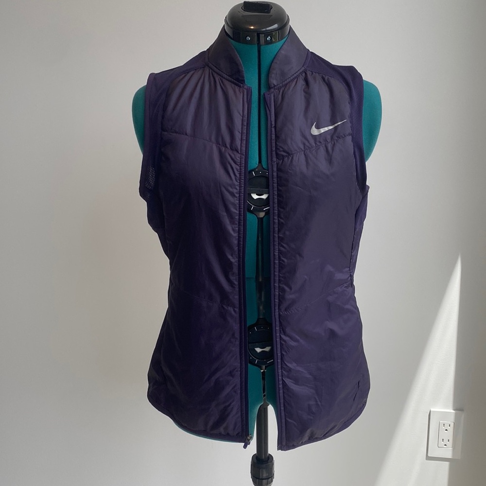 Nike Running Purple Puffer Vest